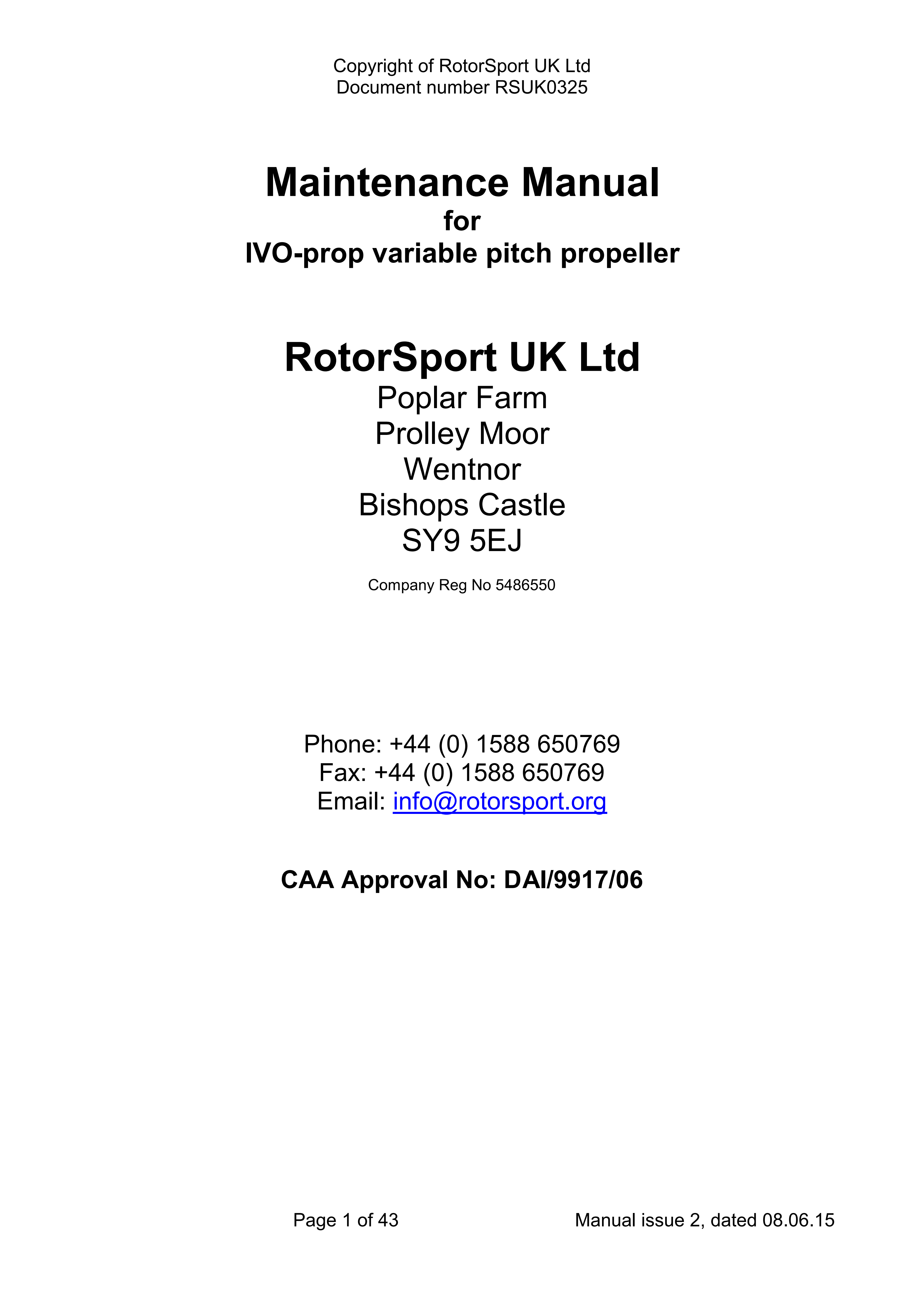 Maintenance Manual IVO Propeller english_Version 2