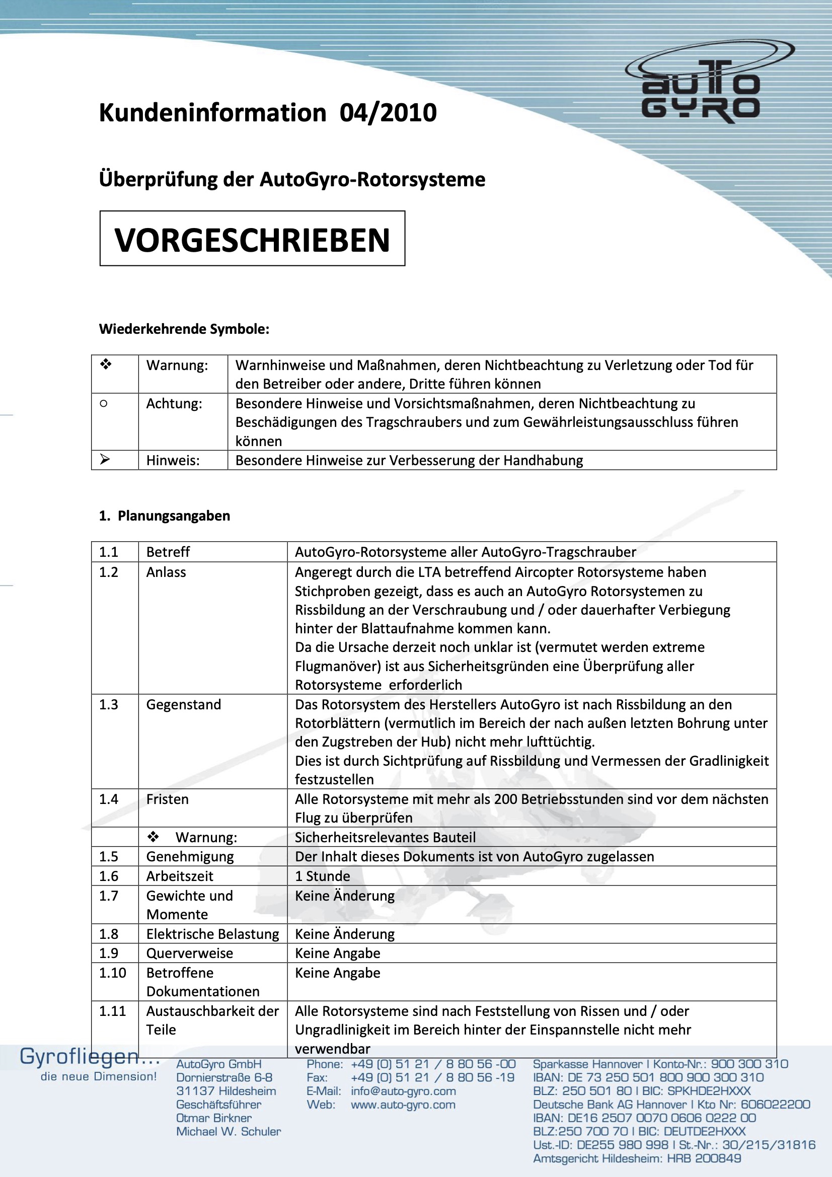 2010 04 Kundeninformation Rotorsystem