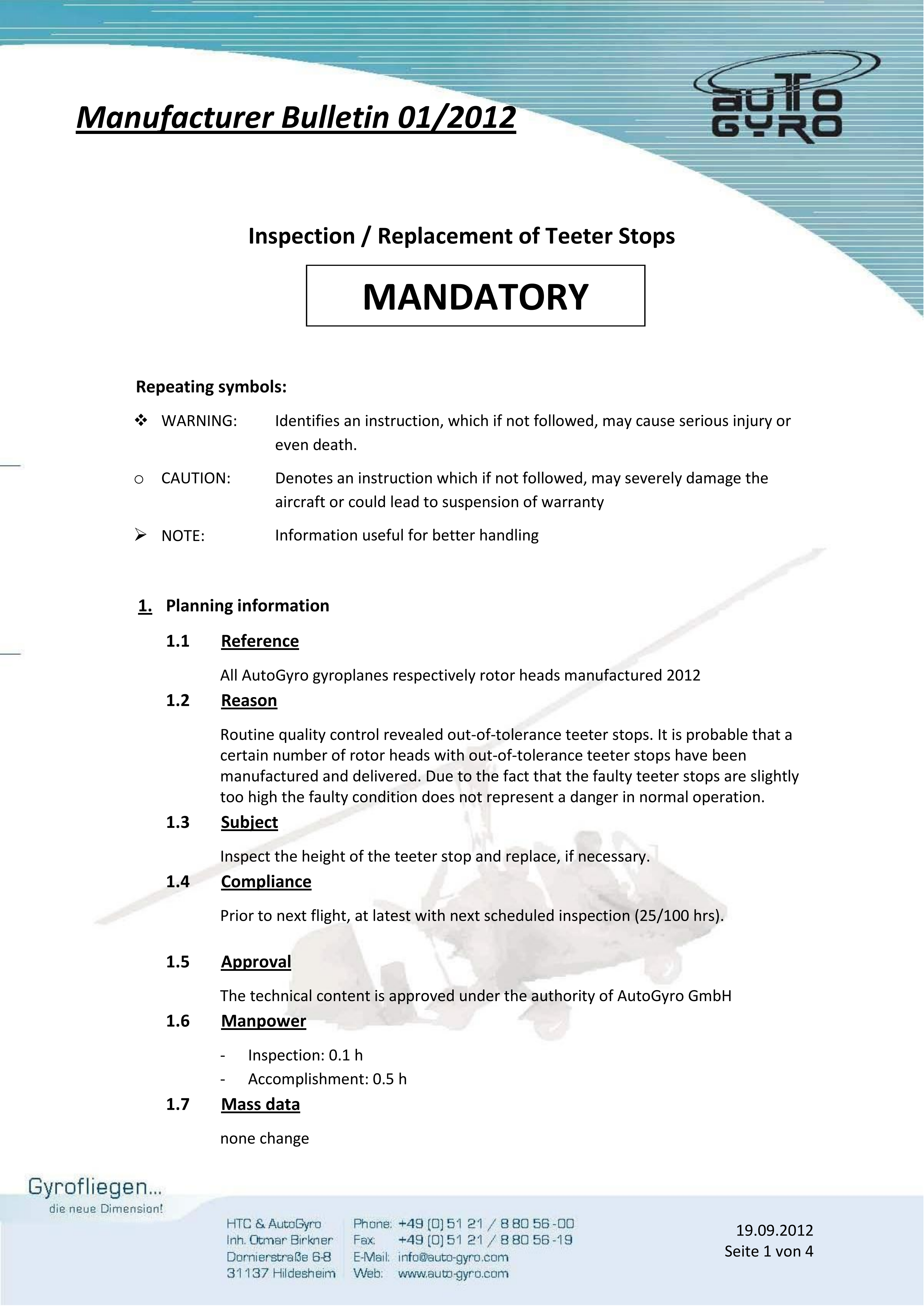 2012 01 Manufacturer Bulletin Teeterstops
