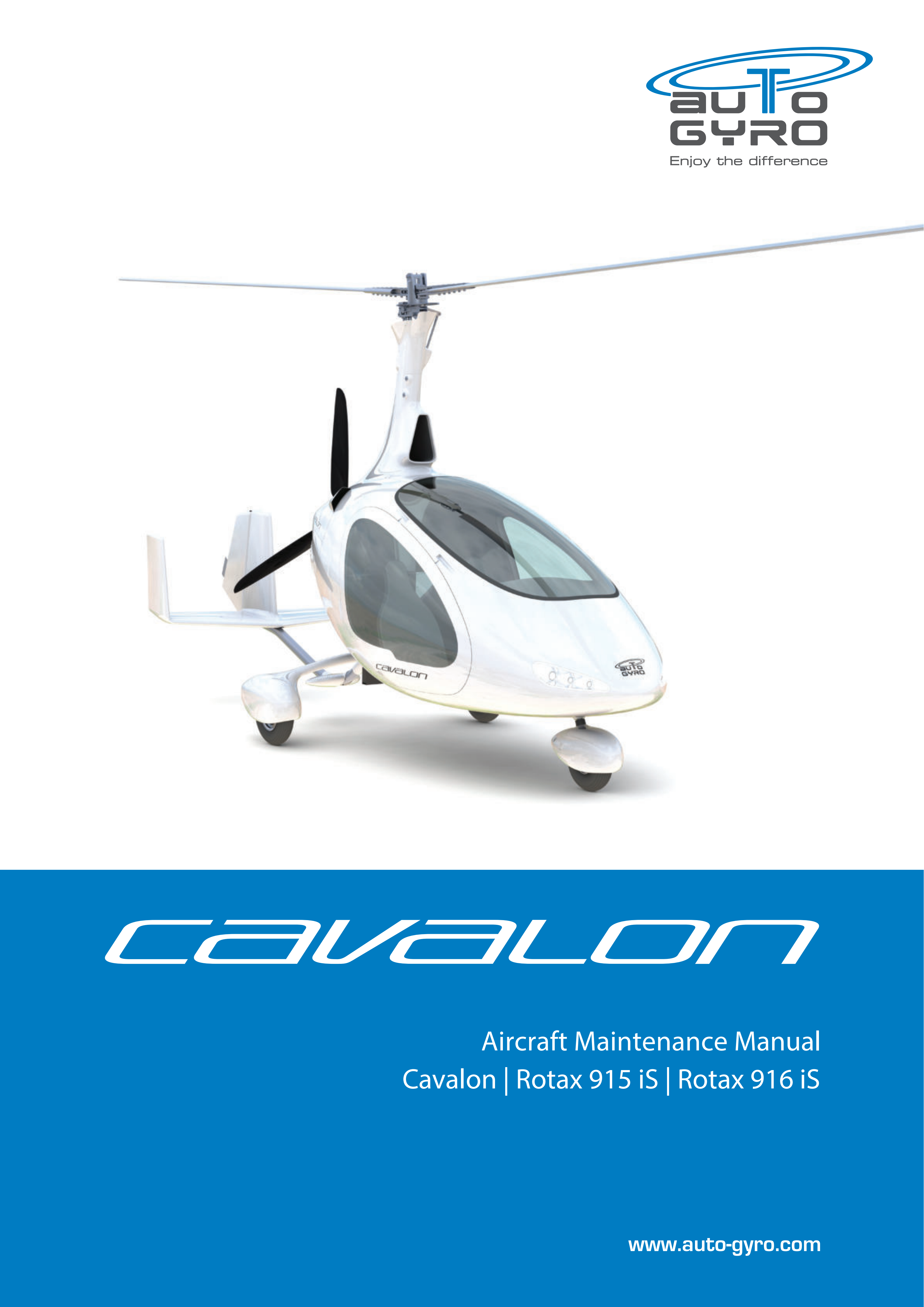 Aircraft Maintenance Manual Cavalon 915iS 916iS english Version 12 2023