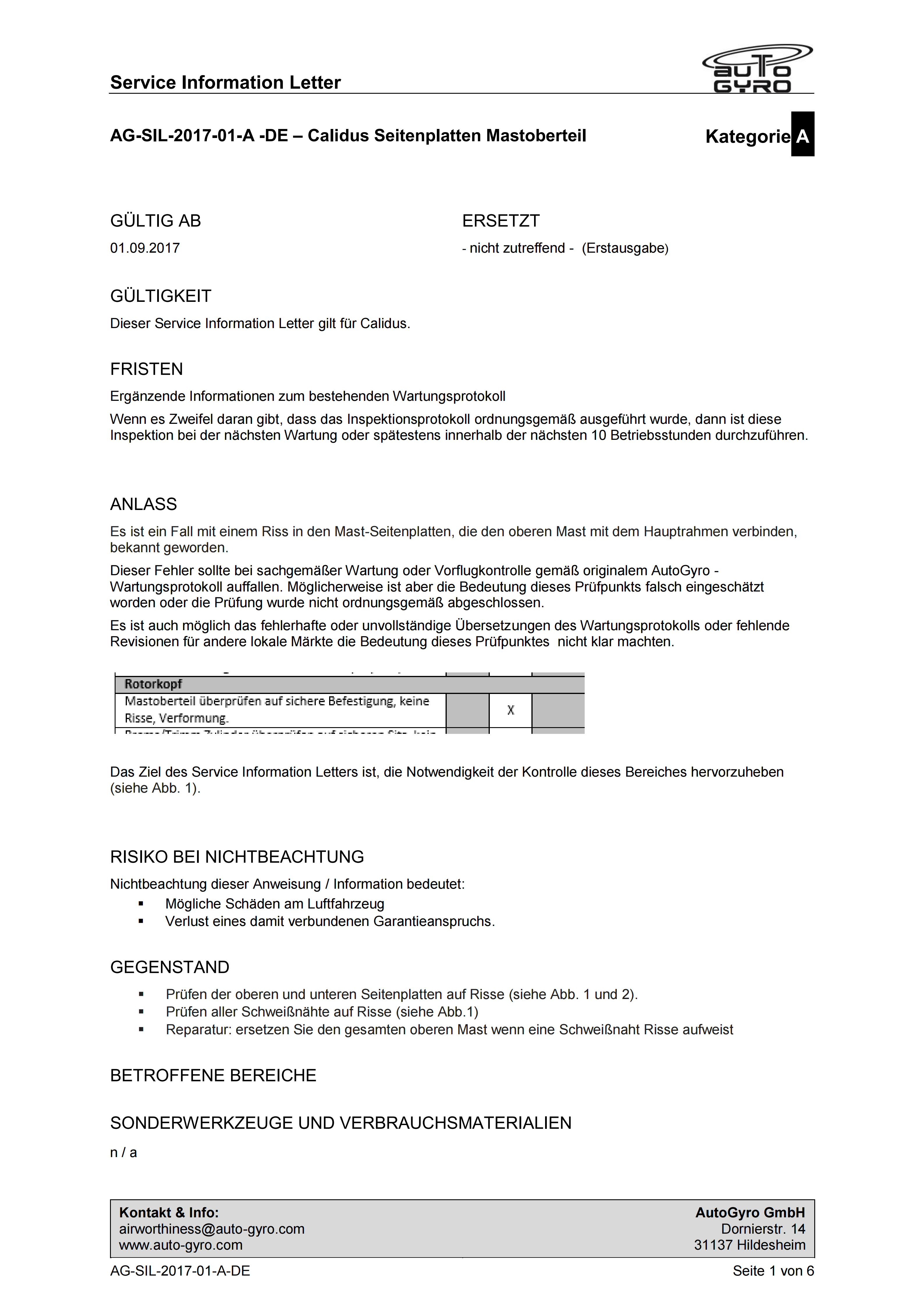 AG-SIL-2017-01-A-DE Calidus Seitenplatten Mastoberteil