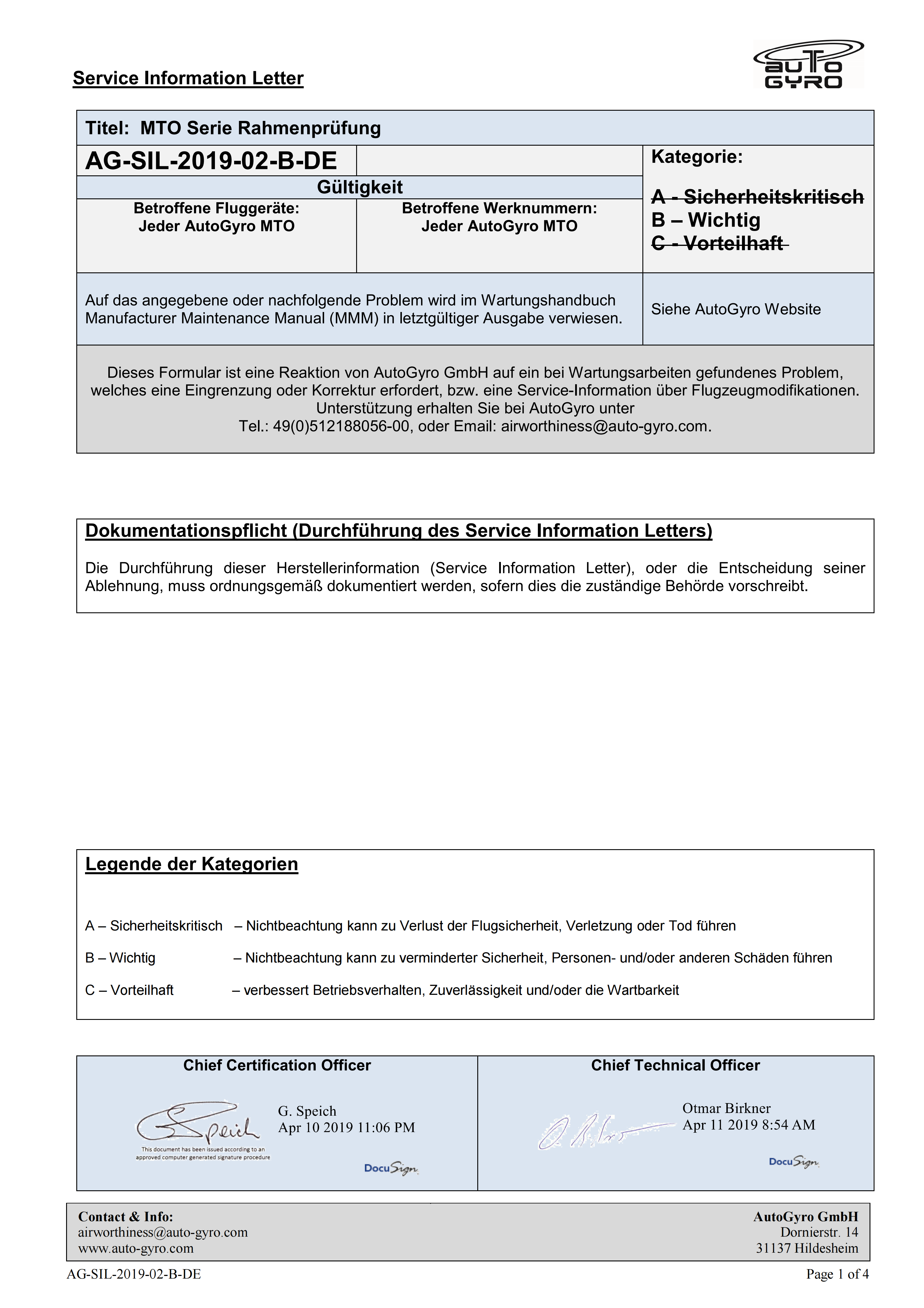 AG-SIL-2019-02-B-DE MTO Serie Rahmenprüfung