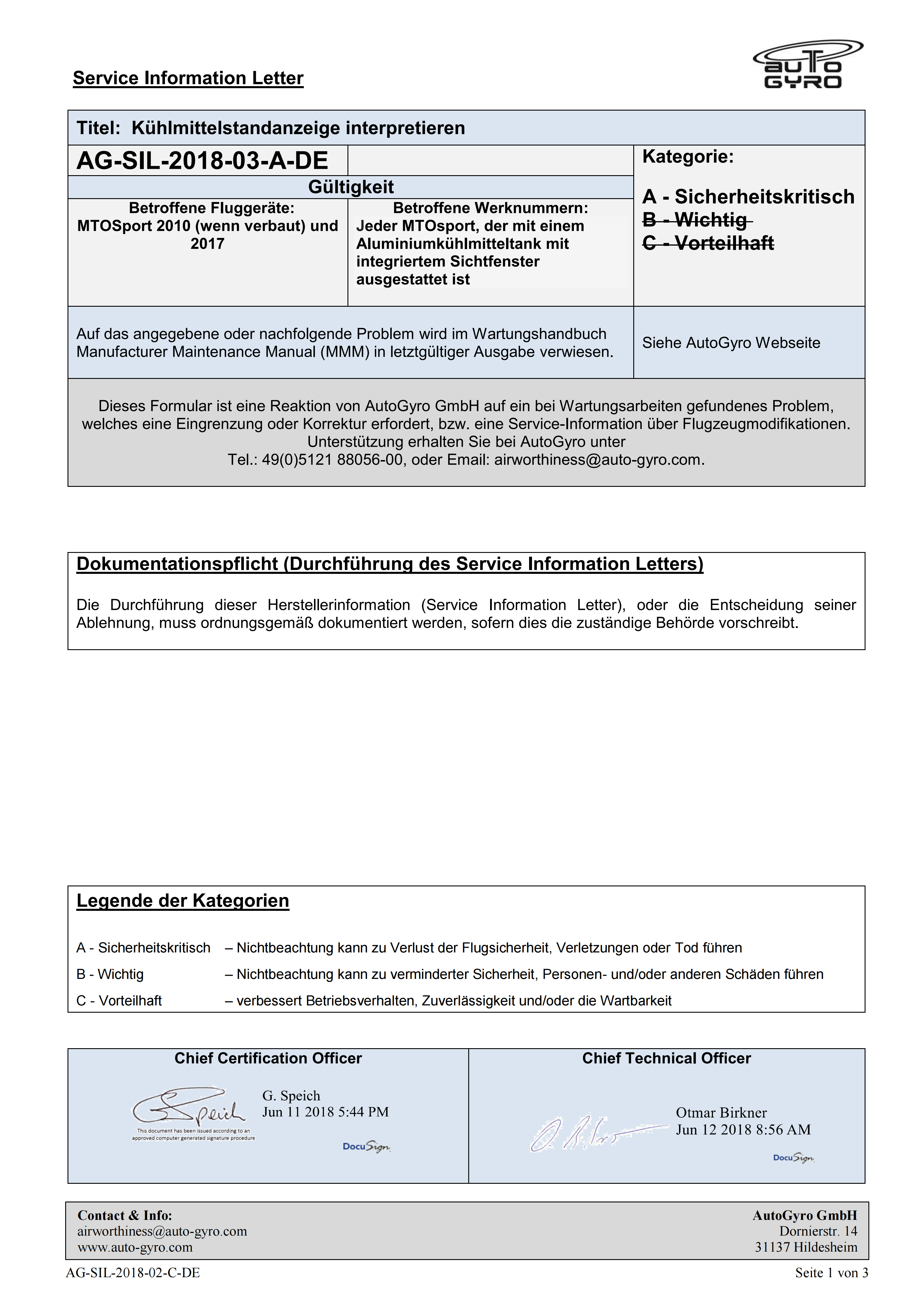 AG-SIL-2018-03-A-DE Kühlmittel standanzeige