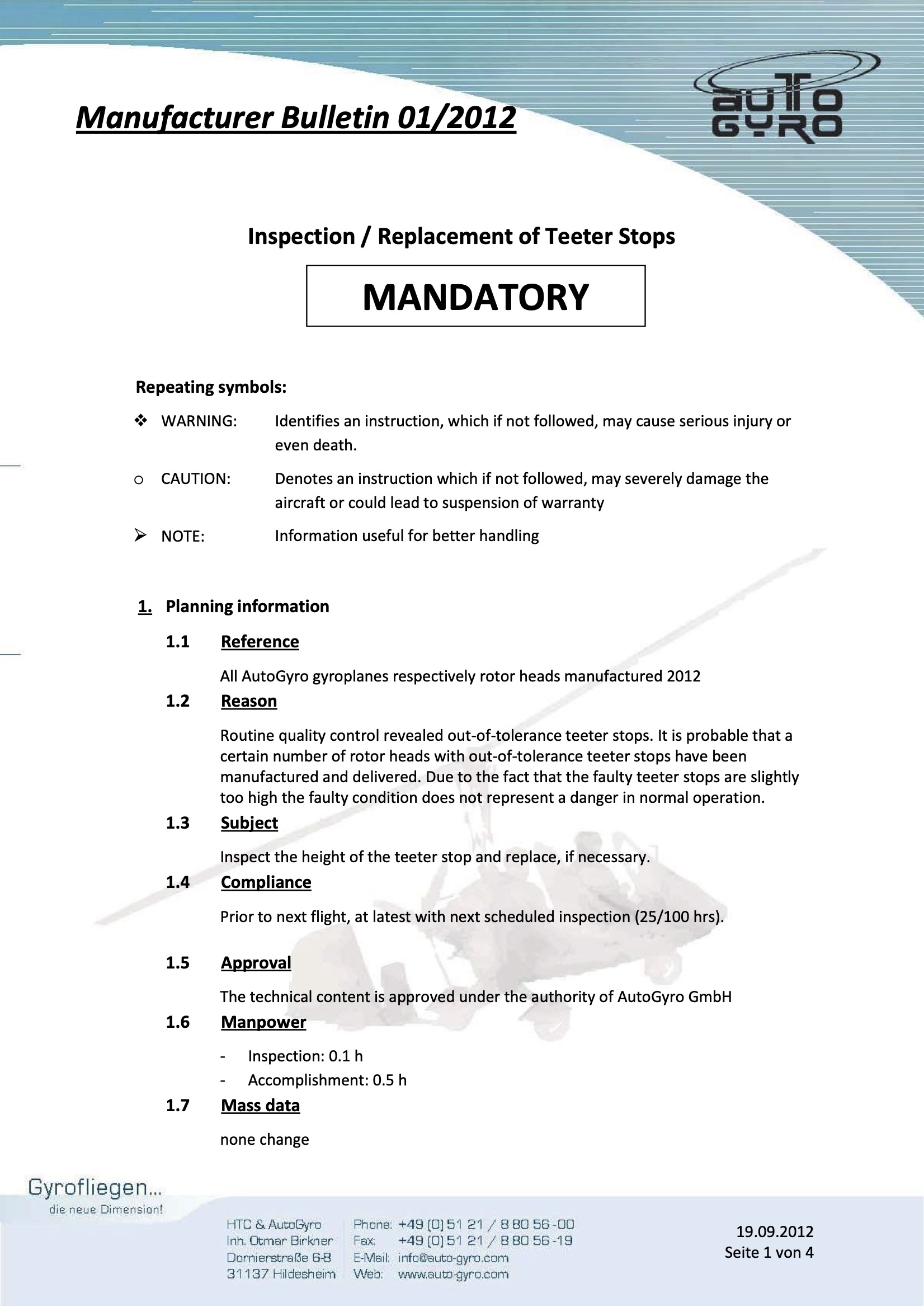 2012 01 Manufacturer Bulletin Teeterstops