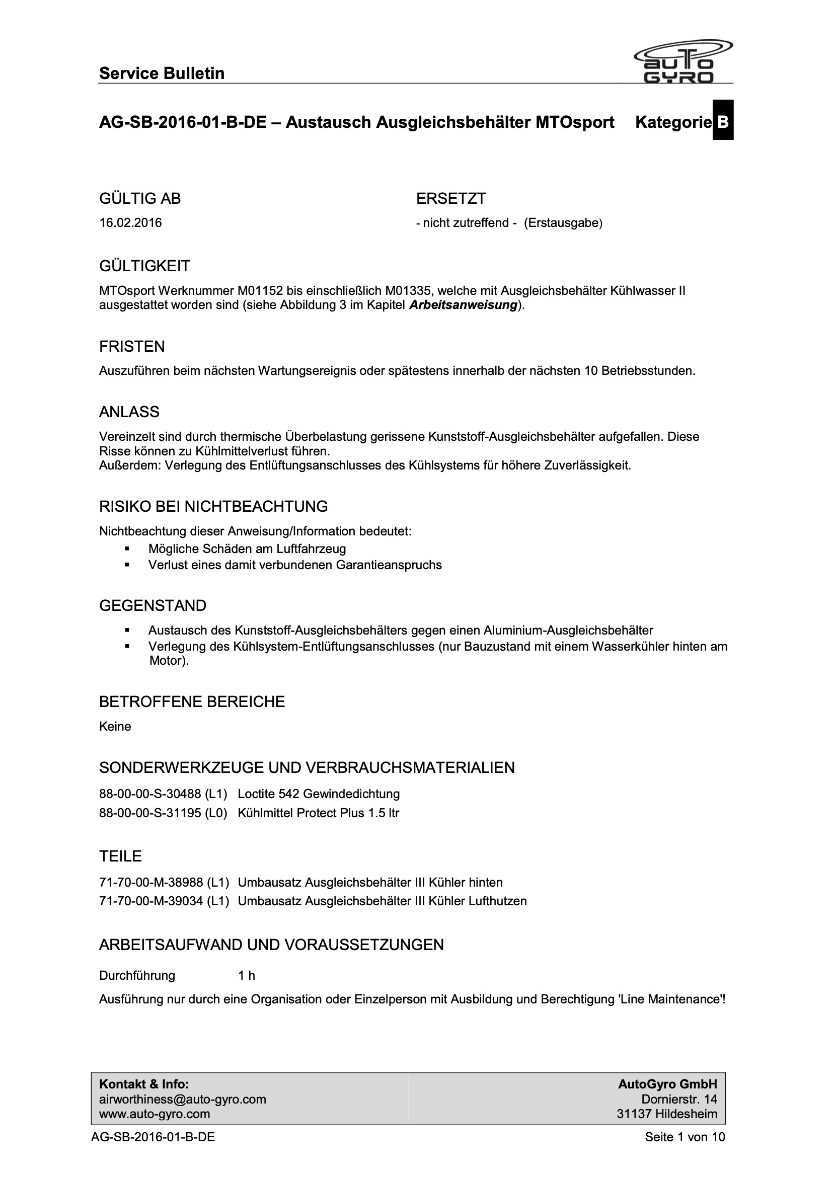 AG-SB-2016-01-B-DE – MTOsport 2010Austausch Ausgleichsgefäß